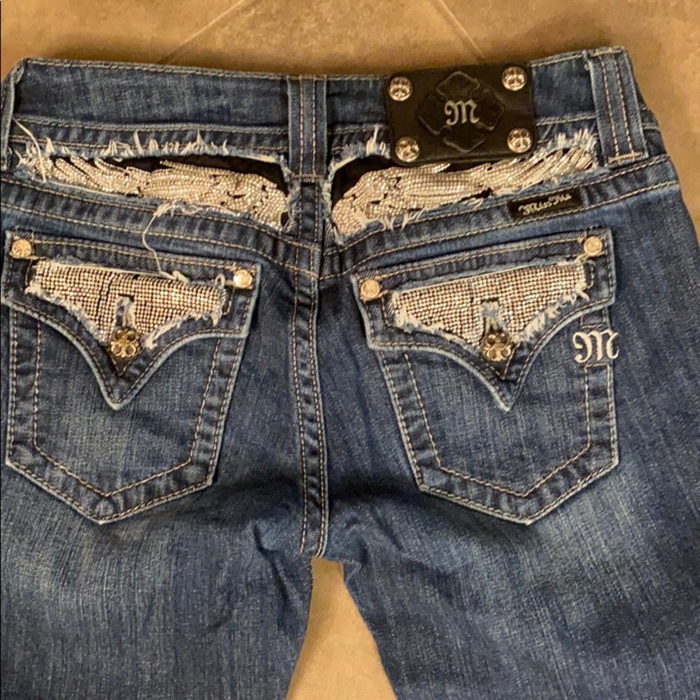 Miss Me jeans with silver bling. - Picture 5 of 13